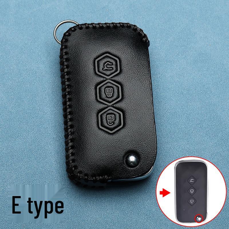 Wuling H/I-Model Genuine Leather Key Case: Folding Three-Button Protective Cover with Metal Buckle - Men s Fashion Edition.
Wuling H/I-Model Genuine Leather Key Case: Folding Three-Button Protective Cover with Metal Buckle - Men s Fashion Edition.