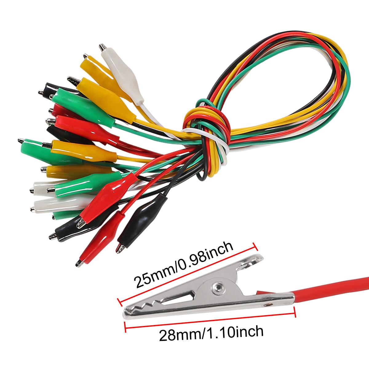 10pcs 50cm Alligator Clips 5 Colors Jumper Wires Kit Test Leads with Dual Ended Insulators Cable for Electric Circuit Connection
10pcs 50cm Alligator Clips 5 Colors Jumper Wires Kit Test Leads with Dual Ended Insulators Cable for Electric Circuit Connection