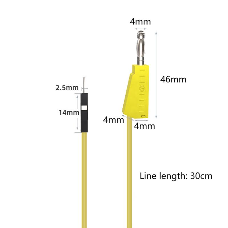 1Set P1532 Male To Stackable Banana Plug Silicone Jumper Cable 26AWG Wire For Breadboard Electronic DIY
1Set P1532 Male To Stackable Banana Plug Silicone Jumper Cable 26AWG Wire For Breadboard Electronic DIY