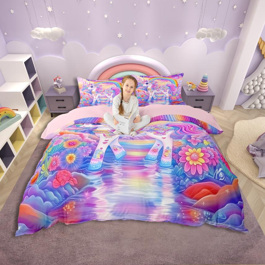 Comforter Homewish Cartoon Flower Animal Axolotl Unicorn For Kids Bedding Setfloral Wildlife Decor Comforter (quilt)-EU Single(135*200cm)3pcs
Comforter Homewish Cartoon Flower Animal Axolotl Unicorn For Kids Bedding Setfloral Wildlife Decor Comforter (quilt)-EU Single(135*200cm)3pcs