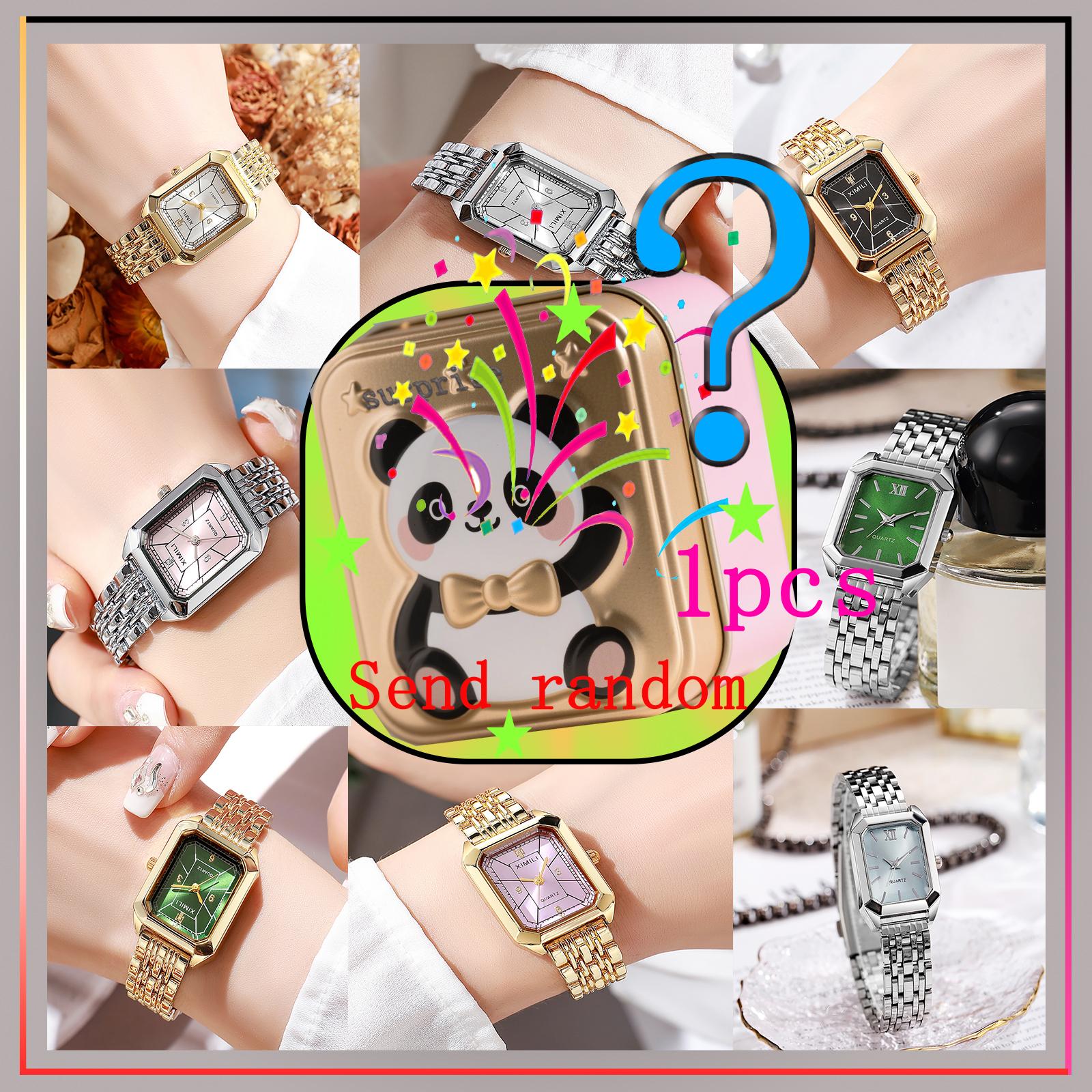 Surprise blind box vintage square ladies watch with steel strap, simple and luxurious student quartz watch, random style. разноцветный
Surprise blind box vintage square ladies watch with steel strap, simple and luxurious student quartz watch, random style. разноцветный