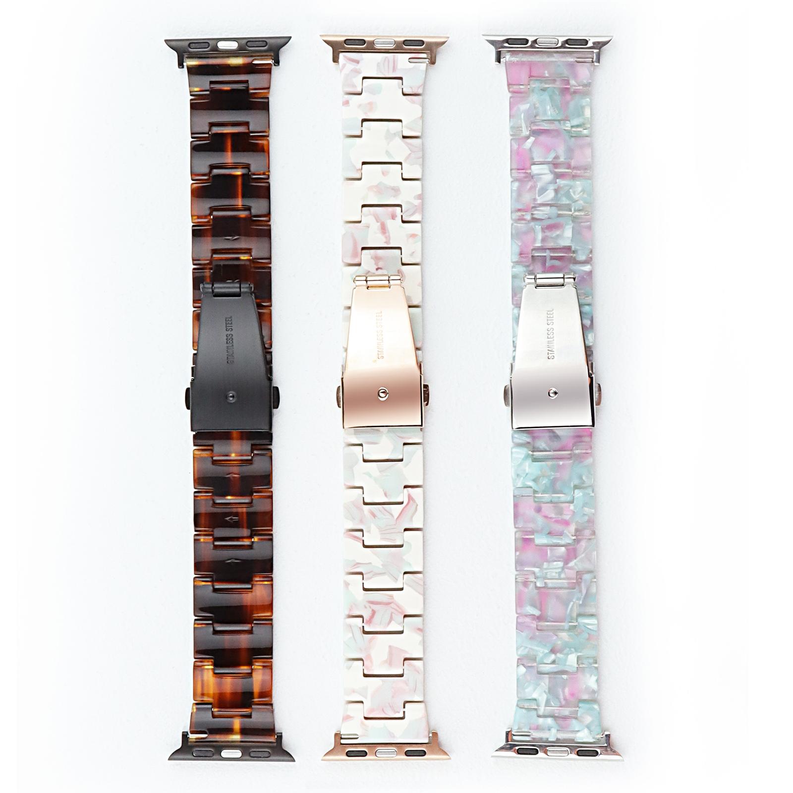Watch Band for Apple Watch Series 10 42mm/9 8 7 41mm/SE (2023) SE (2022) SE 6 5 4 40mm/3 2 1 38mm Watch Strap Resin Wrist Band Pink White
Watch Band for Apple Watch Series 10 42mm/9 8 7 41mm/SE (2023) SE (2022) SE 6 5 4 40mm/3 2 1 38mm Watch Strap Resin Wrist Band Pink White