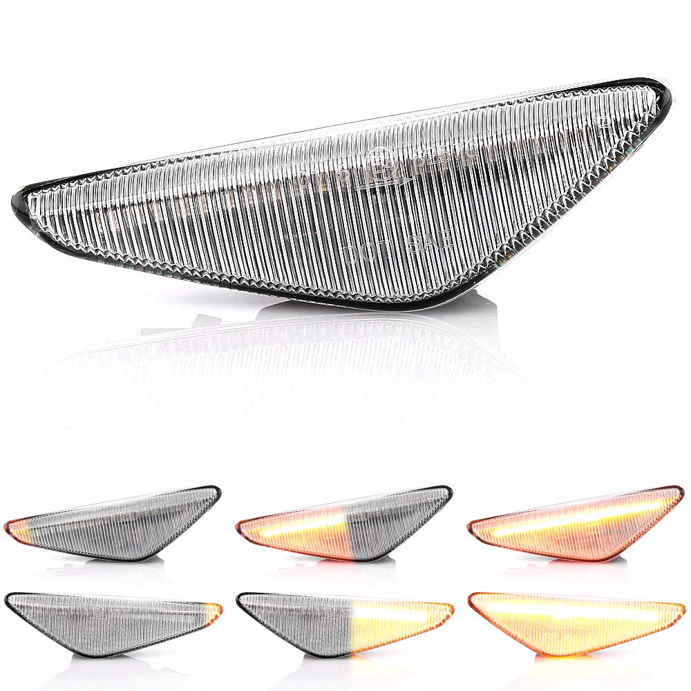 BMW X3 F25 X5 E70 X6 E71 E72 Fiber LED Clear Lens Sequential Front Side Marker Turn Signal
BMW X3 F25 X5 E70 X6 E71 E72 Fiber LED Clear Lens Sequential Front Side Marker Turn Signal