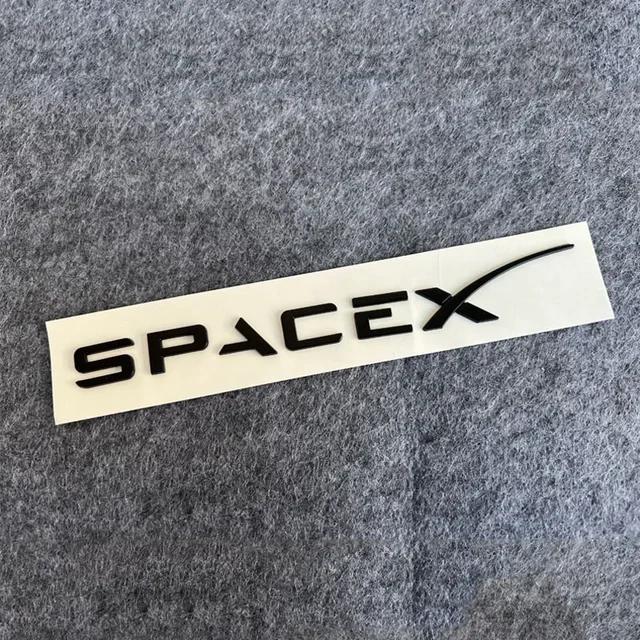 3D ABS Letters Sticker SPACEX For Tesla Rear Tailgate Trunk Emblem Badge Car Stickers Decal for Model 3/Y/X/S
3D ABS Letters Sticker SPACEX For Tesla Rear Tailgate Trunk Emblem Badge Car Stickers Decal for Model 3/Y/X/S