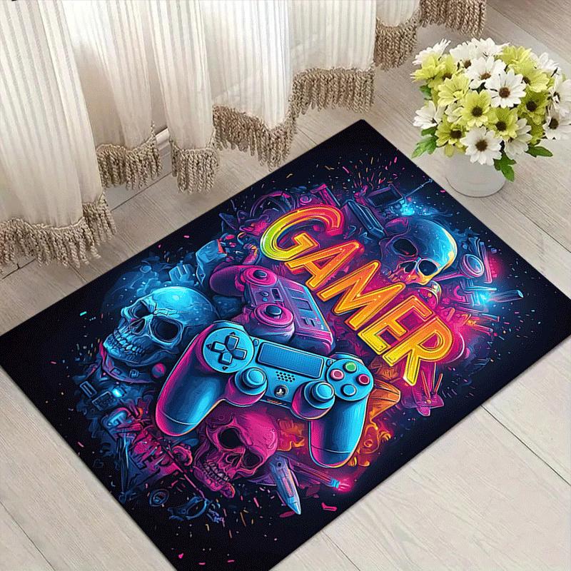 1pc Skeleton Game Controller Print, Design Indoor Area Rug - Soft, Anti-Slip, and Durable Gaming Room Decor for Bedroom, Living Room 60cm by 90cm
1pc Skeleton Game Controller Print, Design Indoor Area Rug - Soft, Anti-Slip, and Durable Gaming Room Decor for Bedroom, Living Room 60cm by 90cm
