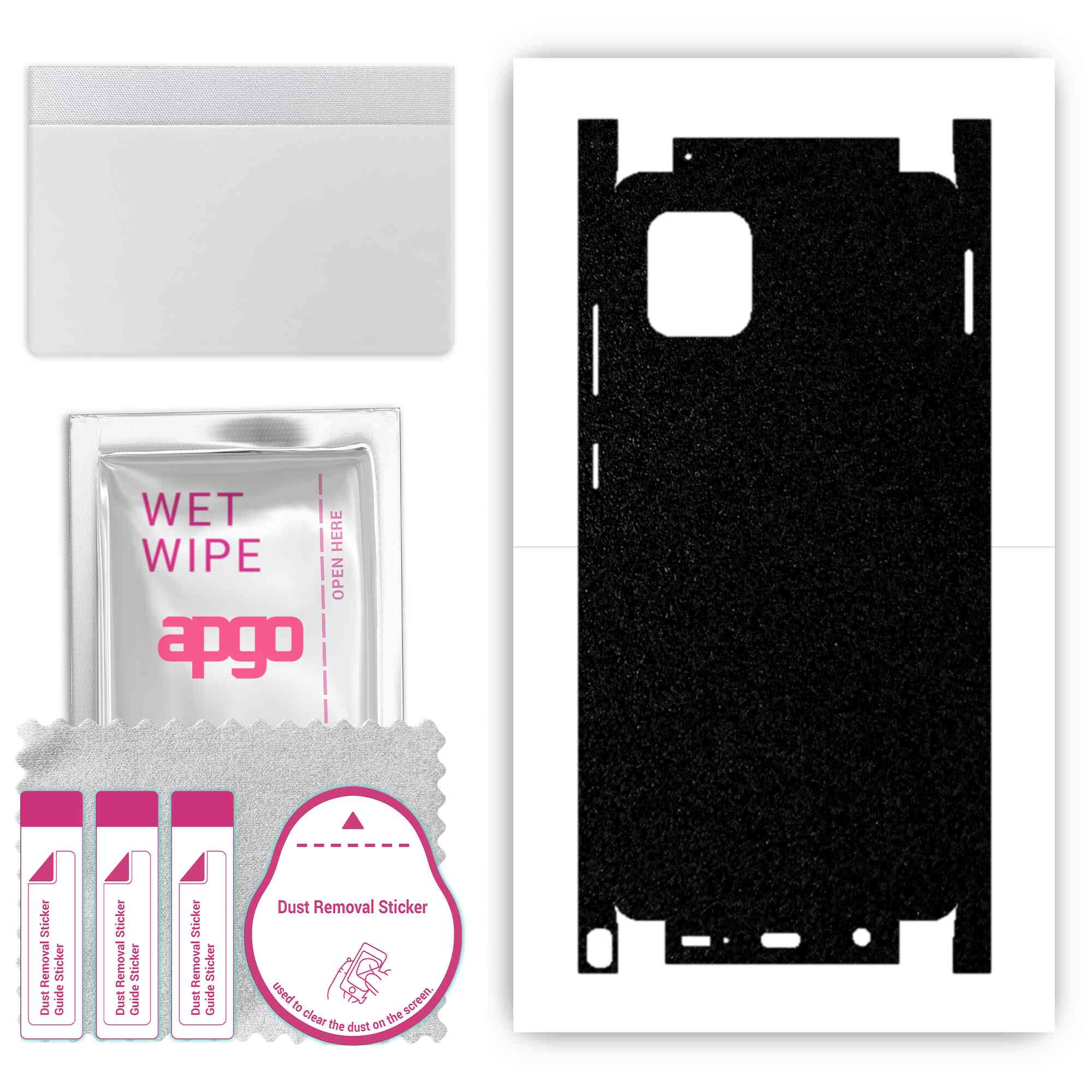 apgo Protective Skin Sticker for the back+sides compatible with Samsung Galaxy Note 10 Lite, Full Wrap Film, Foil, Vinyl - Pattern Matte Black
apgo Protective Skin Sticker for the back+sides compatible with Samsung Galaxy Note 10 Lite, Full Wrap Film, Foil, Vinyl - Pattern Matte Black