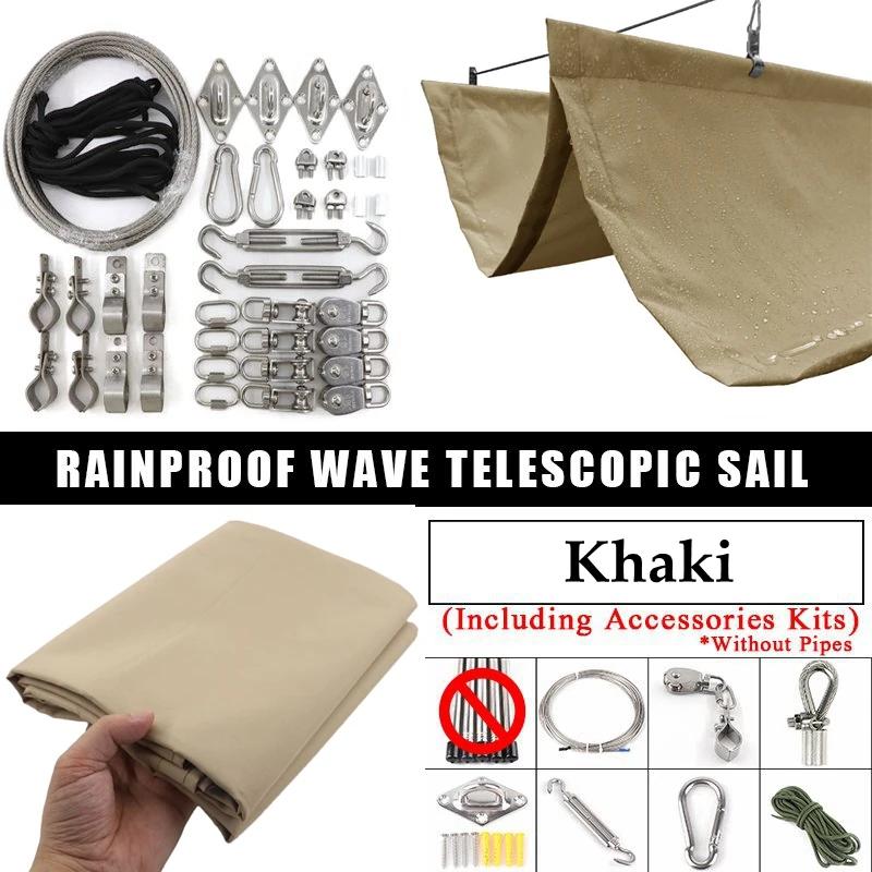 Width 2.5m~3m 300D Rainproof Wave Telescopic Sail Outdoor Awning Anti-UV Patio Pergolas Sun Canopy Retractable Wave Sunsade Net W2.5xL3m
Width 2.5m~3m 300D Rainproof Wave Telescopic Sail Outdoor Awning Anti-UV Patio Pergolas Sun Canopy Retractable Wave Sunsade Net W2.5xL3m
