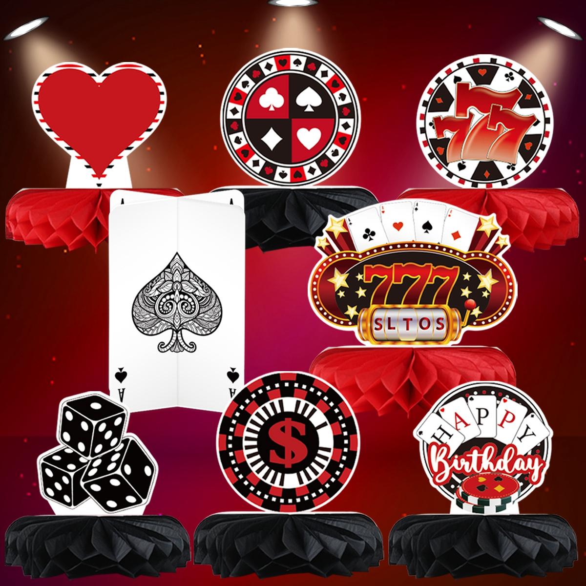 8pcs Casino Theme Birthday Party Decorations Honeycomb Centerpieces Honeycomb Table Centerpieces Las Vegas Party Supplies
8pcs Casino Theme Birthday Party Decorations Honeycomb Centerpieces Honeycomb Table Centerpieces Las Vegas Party Supplies