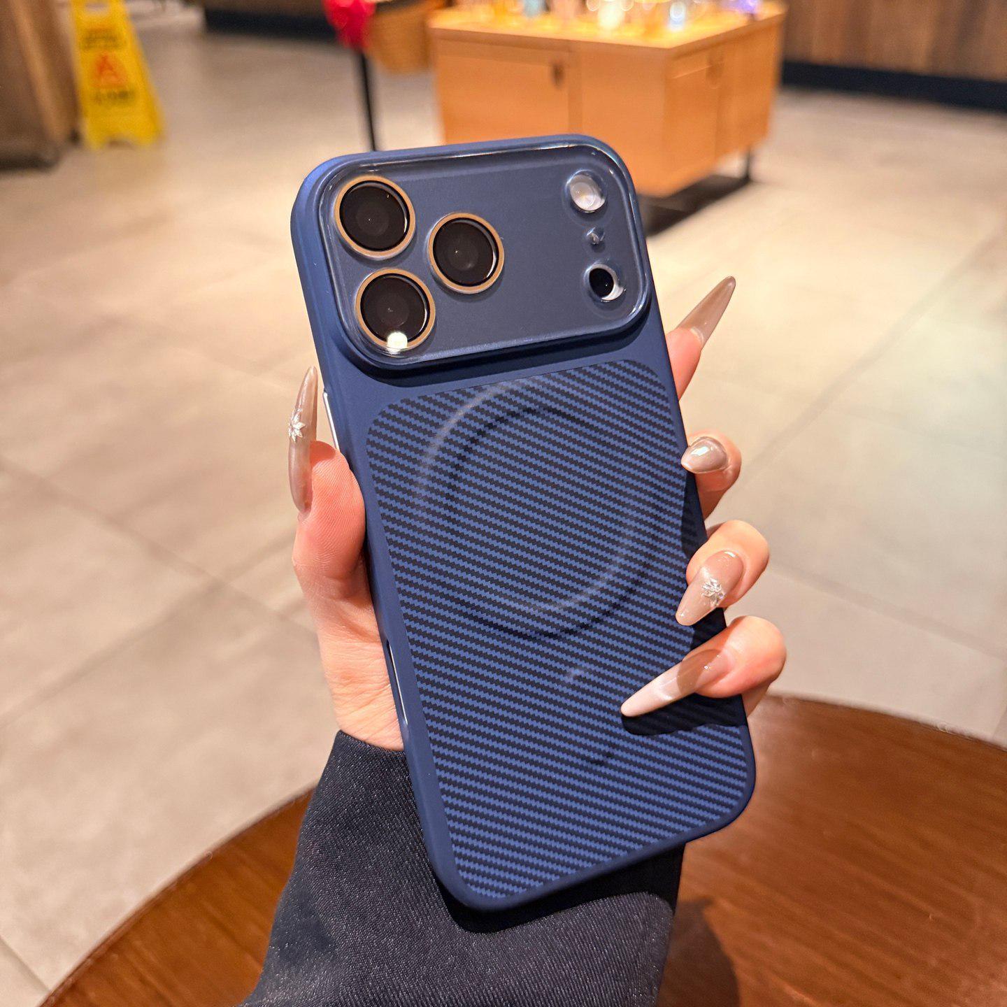 Carbon Fiber Leather Texture Magnetic Drop-Proof Case for iPhone 17 Pro Max iPhone 16 Pro Max
Carbon Fiber Leather Texture Magnetic Drop-Proof Case for iPhone 17 Pro Max iPhone 16 Pro Max