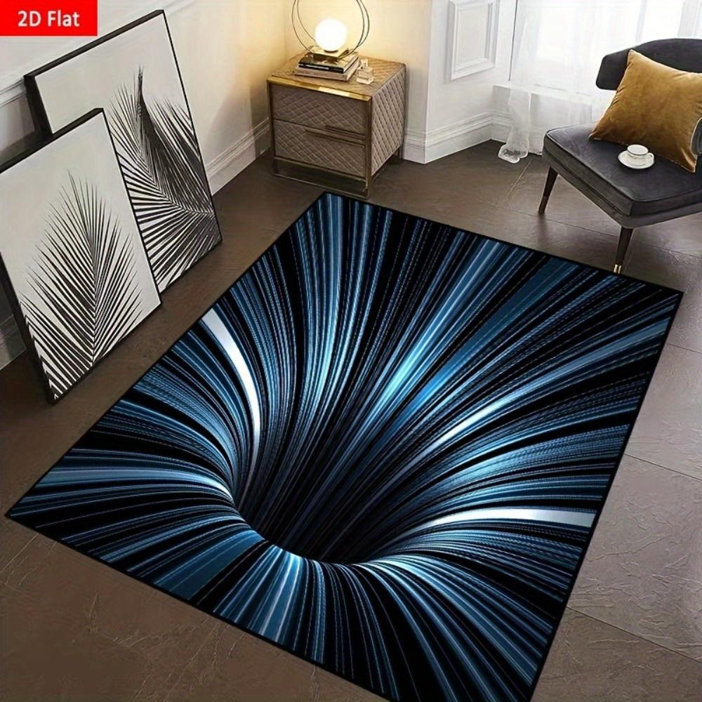 3D Vortex Area Mat, Blue Black Effect, Soft Washable Polyester, Vibrant Living Room Decor, Non Slip Floor Rug 50x80cm
3D Vortex Area Mat, Blue Black Effect, Soft Washable Polyester, Vibrant Living Room Decor, Non Slip Floor Rug 50x80cm