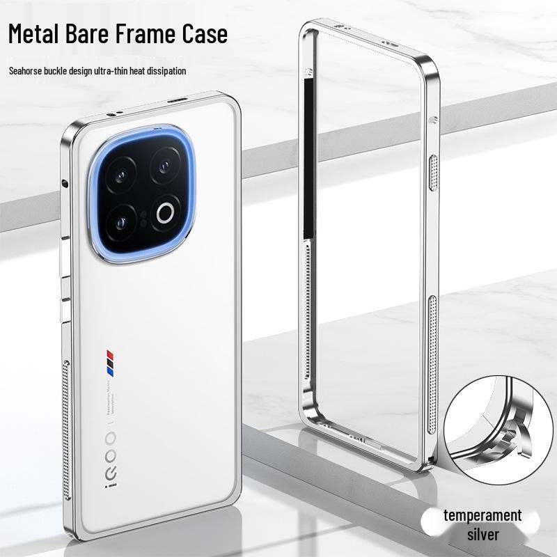 IQOO 15 Ultra Aluminum Alloy Cooling Frame Phone Case with Seahorse Buckle - Drop-Proof Protection IQOO 15 Ultra
IQOO 15 Ultra Aluminum Alloy Cooling Frame Phone Case with Seahorse Buckle - Drop-Proof Protection IQOO 15 Ultra
