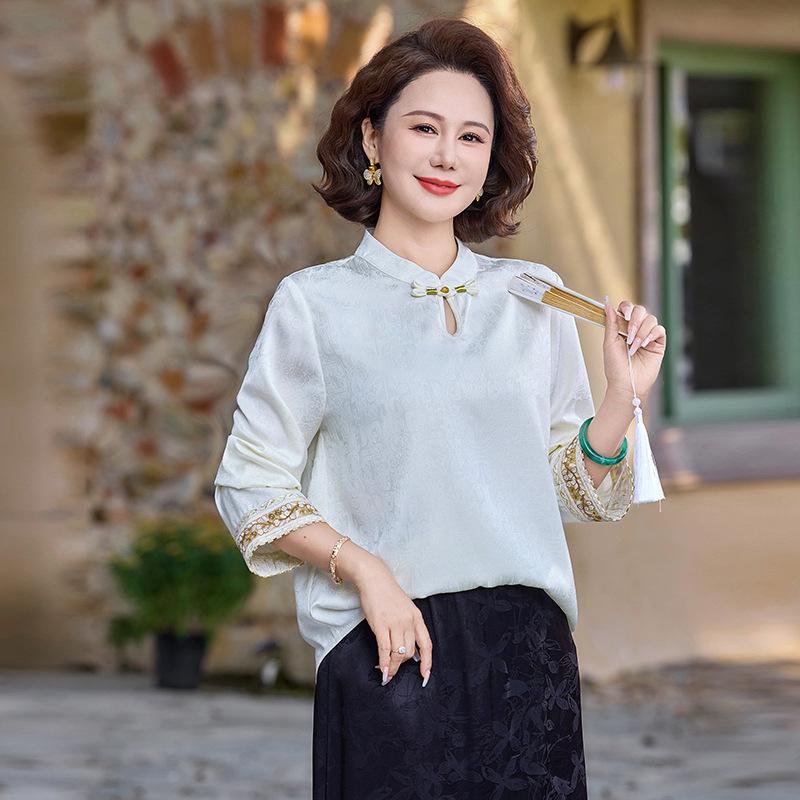 2026 Spring Autumn Women s Long Sleeve High-End Top 3XL (120-135 jin) білий
2026 Spring Autumn Women s Long Sleeve High-End Top 3XL (120-135 jin) білий