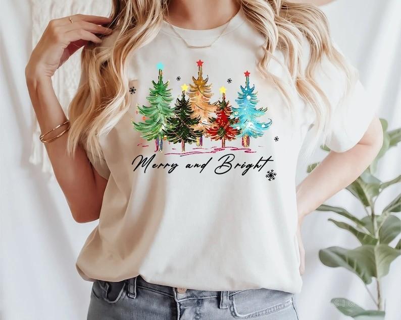 Merry and Bright Trees Womens ChristmasChri wbr/ stmas GiftChic Winter Shirt Unisex T-Shirt S
Merry and Bright Trees Womens ChristmasChri wbr/ stmas GiftChic Winter Shirt Unisex T-Shirt S