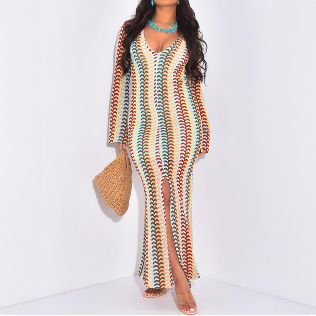 Kai Kuo Elegant European & American Resort Style Long Sleeve Bodycon Dress 2025 Autumn/Winter Collection Small жёлтый/синий
Kai Kuo Elegant European & American Resort Style Long Sleeve Bodycon Dress 2025 Autumn/Winter Collection Small жёлтый/синий
