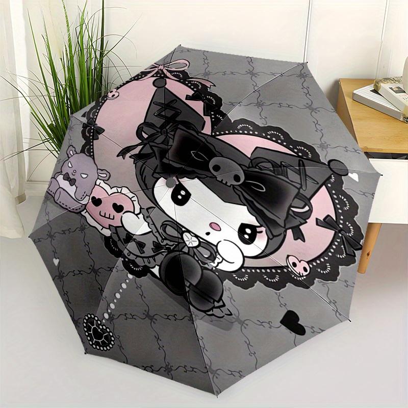 Kuromi Automatic Folding Umbrella-Simple 8-Rib Design, Bright Cartoon Pattern, Durable Iron Frame, Suitable For Travel, Outdoor, Beach-Cute
Kuromi Automatic Folding Umbrella-Simple 8-Rib Design, Bright Cartoon Pattern, Durable Iron Frame, Suitable For Travel, Outdoor, Beach-Cute