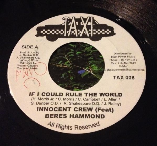 7-дюймовая пластинка INNOCENT CREW FEAT BERES HAMMOND - If I Could Rule The World TAX008 Taxi Jamaica Регги, Ска и Даб Б/У
7-дюймовая пластинка INNOCENT CREW FEAT BERES HAMMOND - If I Could Rule The World TAX008 Taxi Jamaica Регги, Ска и Даб Б/У