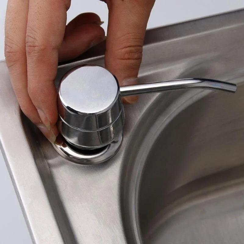 Kitchen Stainless Steel Convenience Tools Sink Soap Dispenser Built-in Design Liquid Bottle Head Hand Press Dispenser Bottles
Kitchen Stainless Steel Convenience Tools Sink Soap Dispenser Built-in Design Liquid Bottle Head Hand Press Dispenser Bottles