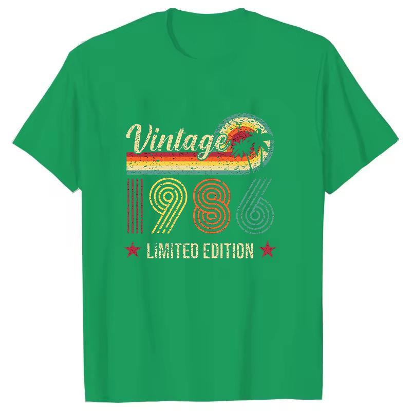 Vintage 1986 Limited Edition Pattern Unisex Women TShirt Short Sleeves Harajuku Unisex Fun Tee Summer Trend Large Size Couple Tops 4XL
Vintage 1986 Limited Edition Pattern Unisex Women TShirt Short Sleeves Harajuku Unisex Fun Tee Summer Trend Large Size Couple Tops 4XL