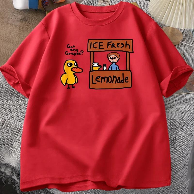 Got Any Grapes T Shirt Funy Cute Duck Song Tshirt Casual Summer Unisex Women Oneck T Shirts Casual Coton Short Sleeve Tees 4XL
Got Any Grapes T Shirt Funy Cute Duck Song Tshirt Casual Summer Unisex Women Oneck T Shirts Casual Coton Short Sleeve Tees 4XL