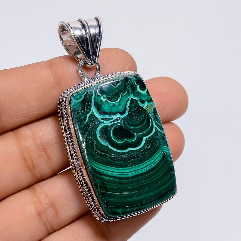 Outstanding A One Qualite 100% Natural Malachite Chrysocolla Radiant Shape Vintage Handmade Jewelry 925 Steling Silver Pendant 2.2 WSJ-4884 2.2
Outstanding A One Qualite 100% Natural Malachite Chrysocolla Radiant Shape Vintage Handmade Jewelry 925 Steling Silver Pendant 2.2 WSJ-4884 2.2