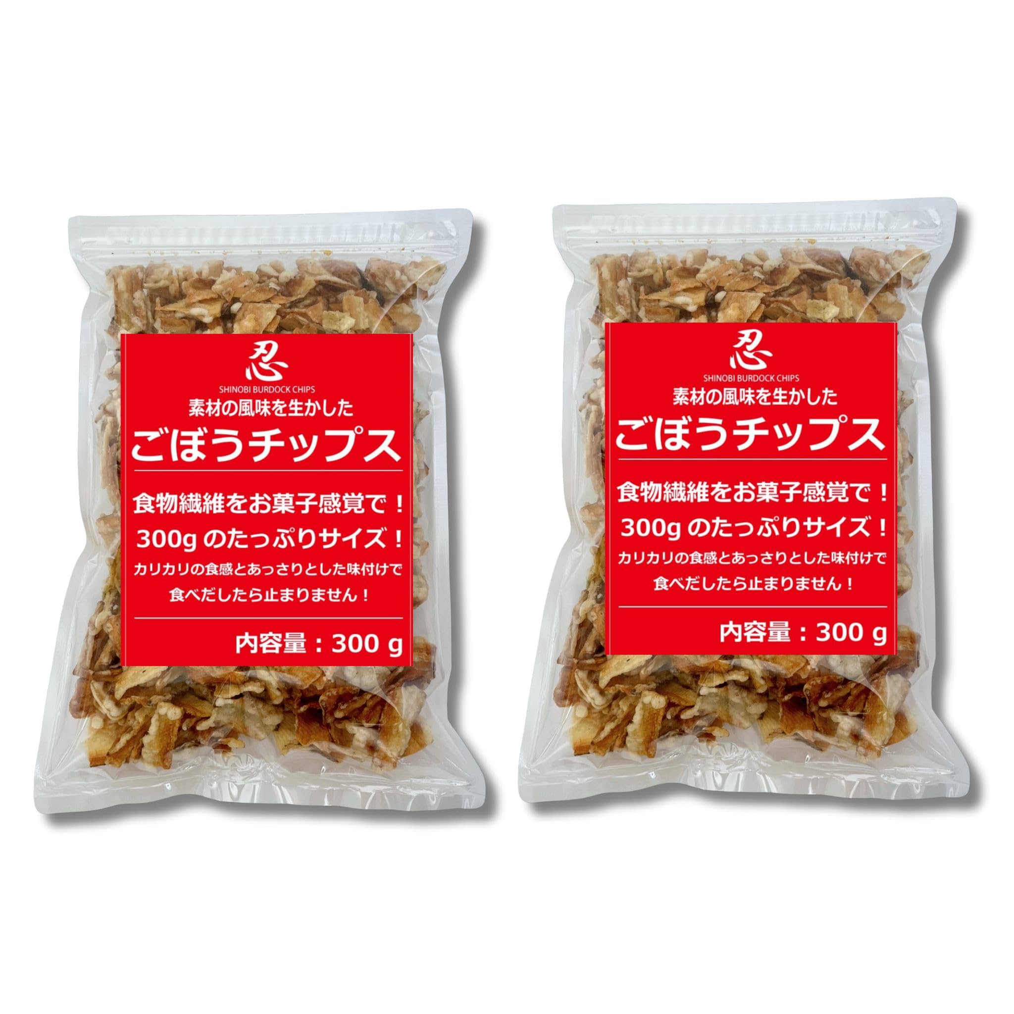 SHINOBI Burdock Chips Удобная застегивающаяся упаковка 300 г (Большой размер) (×2 сумки)
SHINOBI Burdock Chips Удобная застегивающаяся упаковка 300 г (Большой размер) (×2 сумки)