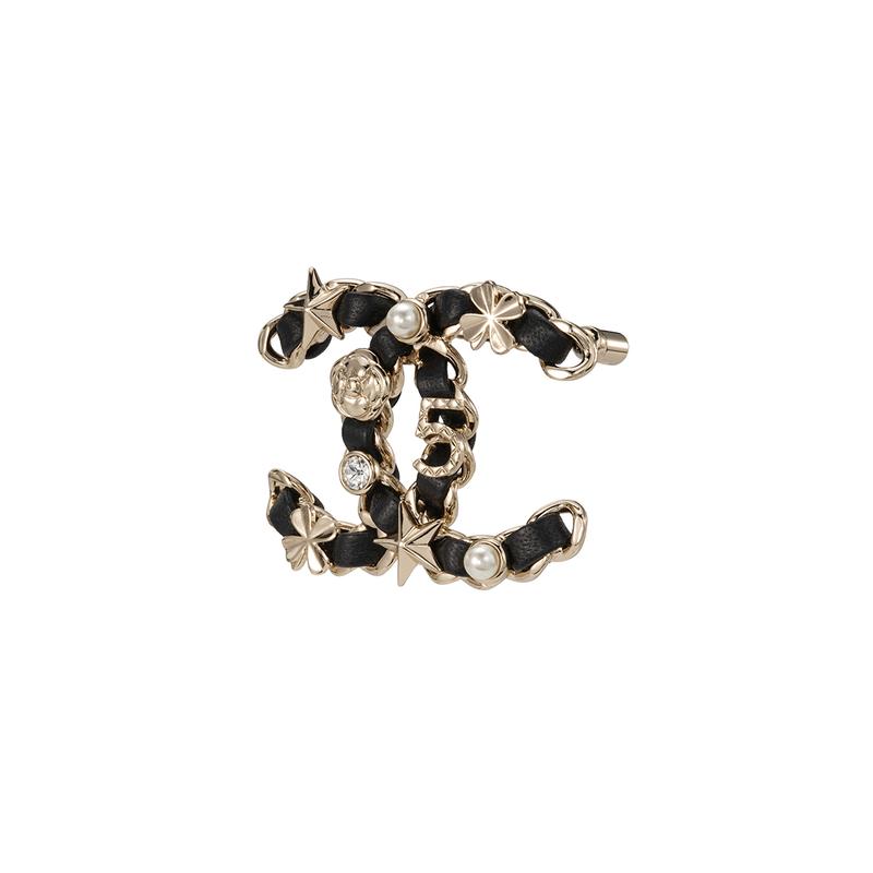 CHANEL double C metal brooch gold/black #couple style золотий
CHANEL double C metal brooch gold/black #couple style золотий
