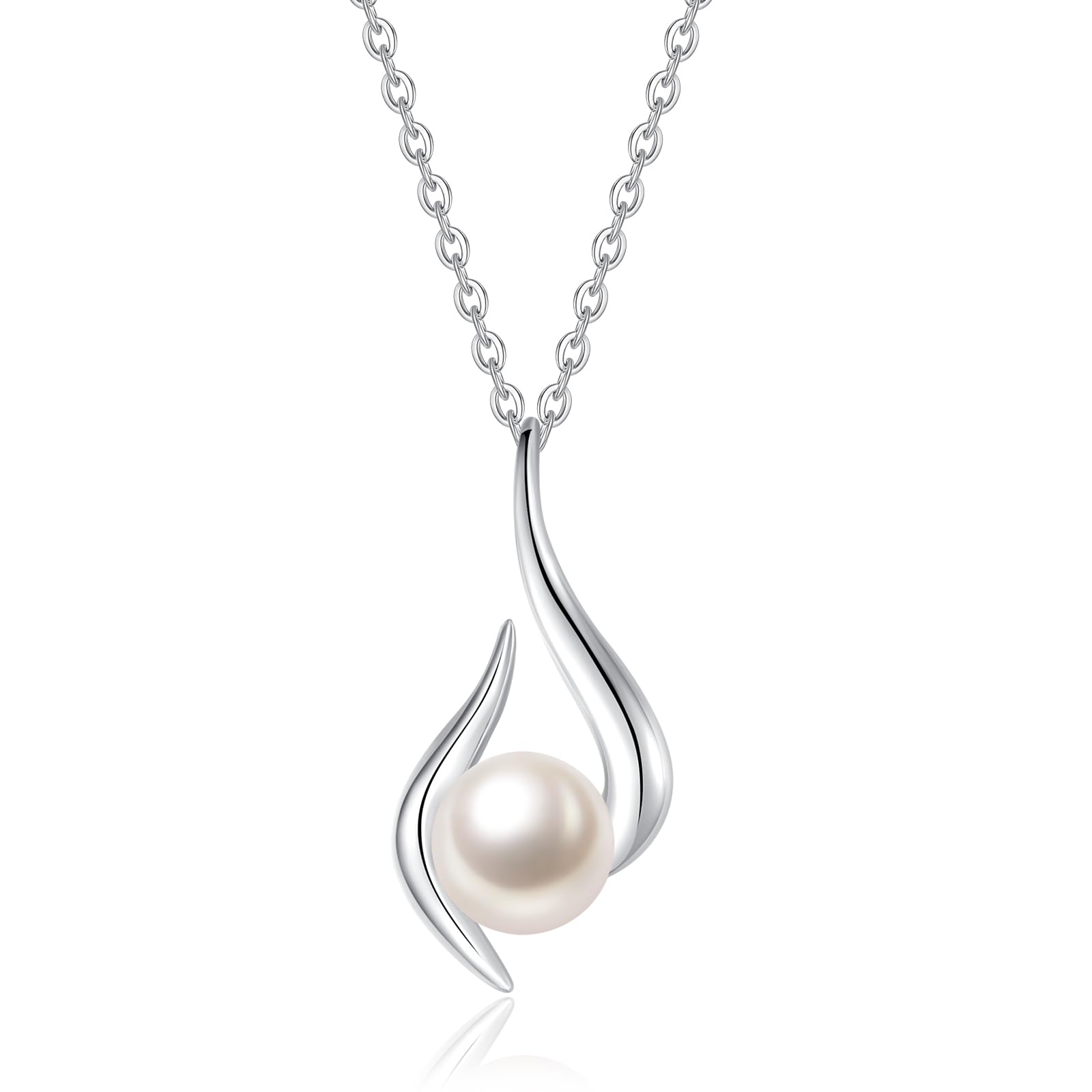 Genuine Pearl Platinum Necklace for Women with Leaf Motif Natural Freshwater Pearl Natural Stone Pendant PT950 with Silver Chain Day White Day
Genuine Pearl Platinum Necklace for Women with Leaf Motif Natural Freshwater Pearl Natural Stone Pendant PT950 with Silver Chain Day White Day