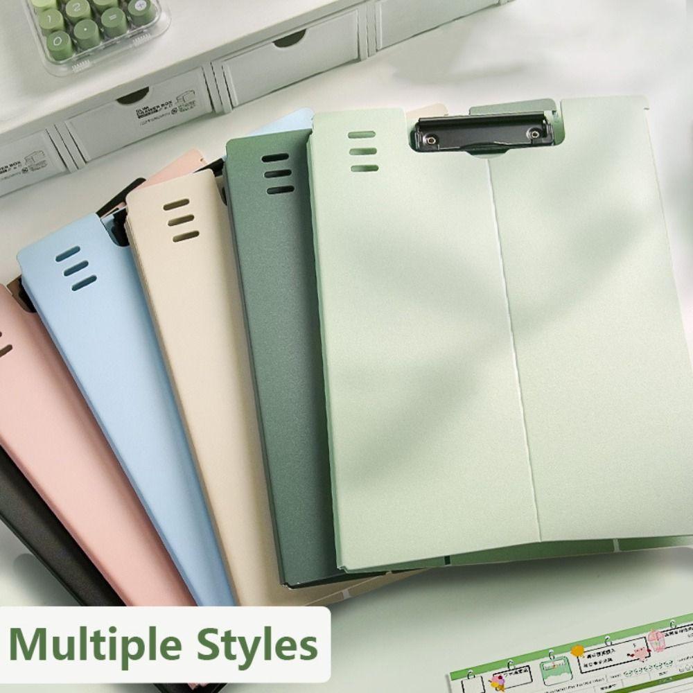 Multifunction A4 File Folder Dual-use Writing Pad High Quality Clipboard School Office 01-Dark Green