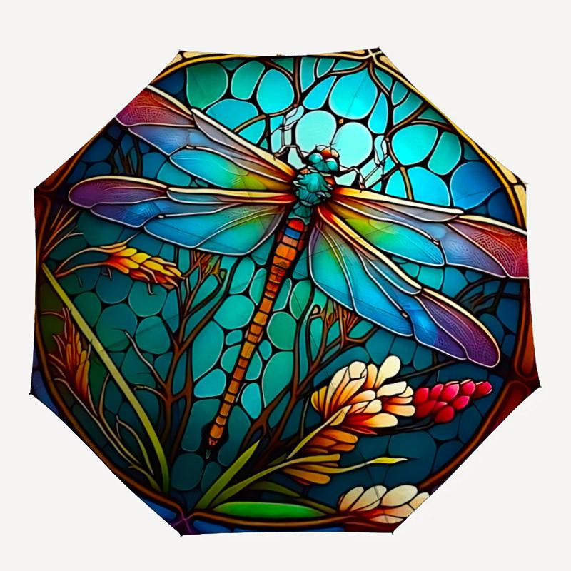 1pc Dragonfly StainedGlass Automatic Open/Close Umbrella with Folding feature Compact Travel Umbrella, Lightweight design, for Commuting006
1pc Dragonfly StainedGlass Automatic Open/Close Umbrella with Folding feature Compact Travel Umbrella, Lightweight design, for Commuting006
