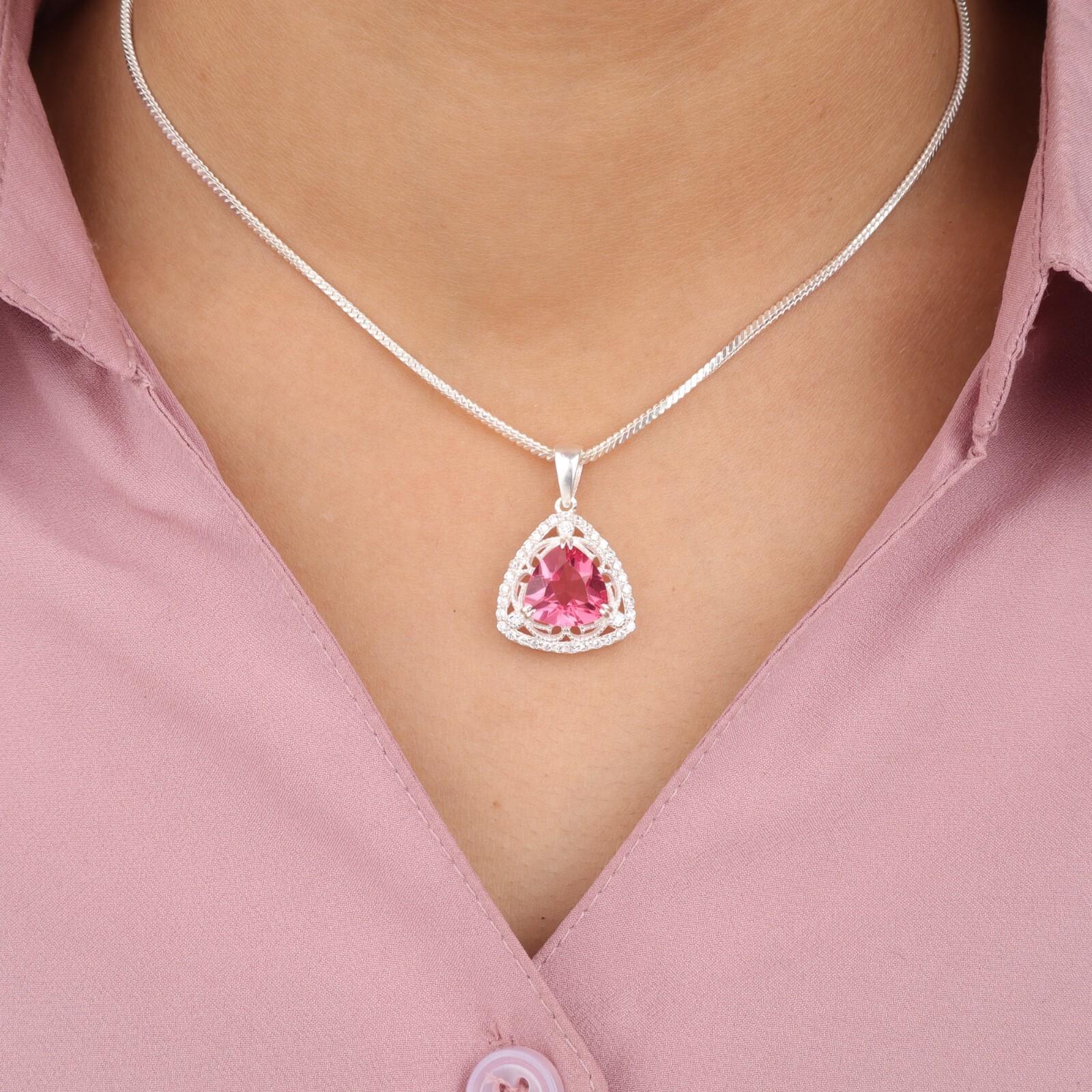 Pink Tourmaline Gemstone 925 Solid Silver Jewelry Zircon Pendant 0.99 For Gift CZP-8-9
Pink Tourmaline Gemstone 925 Solid Silver Jewelry Zircon Pendant 0.99 For Gift CZP-8-9