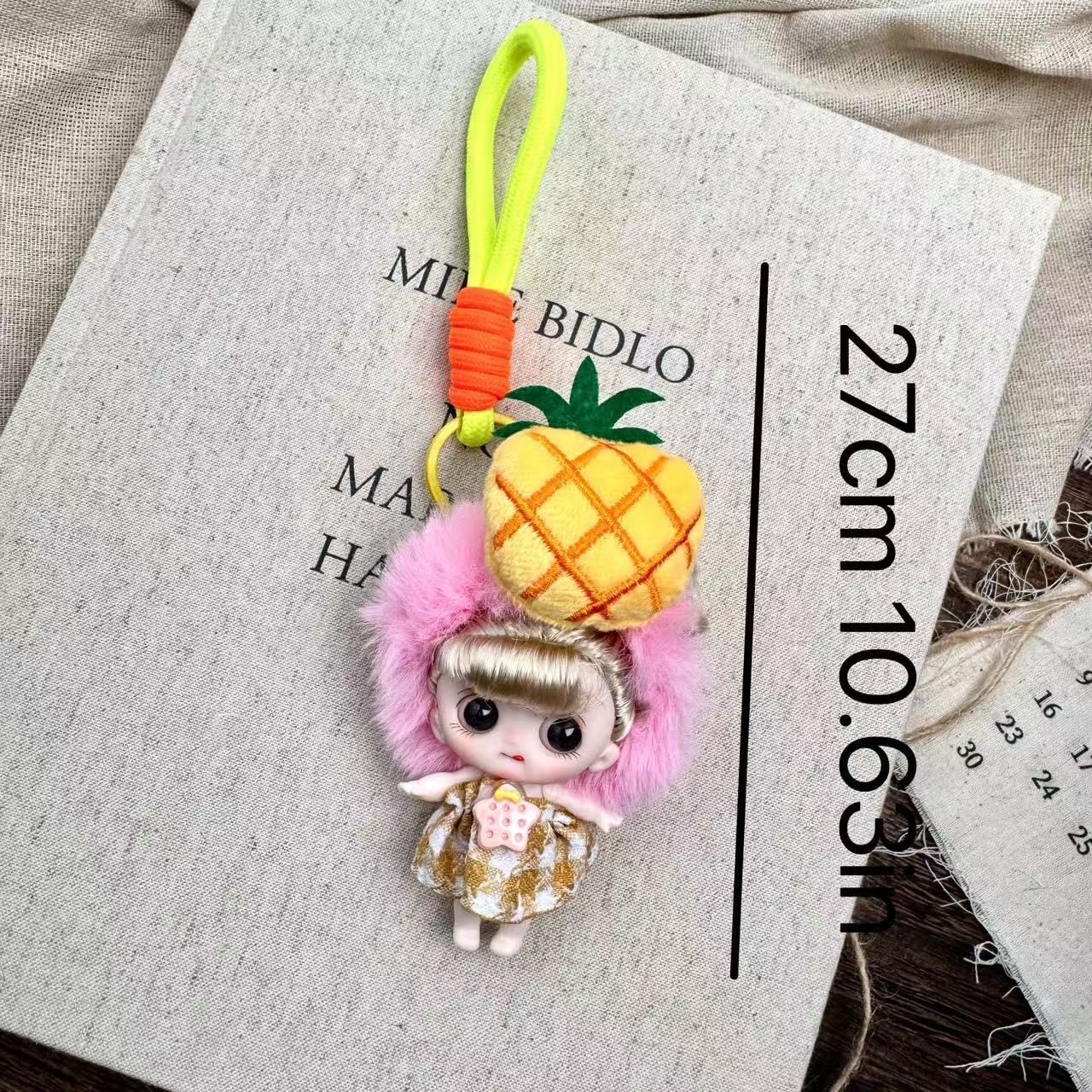 Cute Strawberry Fruit Headgear Maruko Princess Doll Toy Keychain 1/12 BJD Doll Joints Movable Backpack Decor Pendant Kids Gift
Cute Strawberry Fruit Headgear Maruko Princess Doll Toy Keychain 1/12 BJD Doll Joints Movable Backpack Decor Pendant Kids Gift