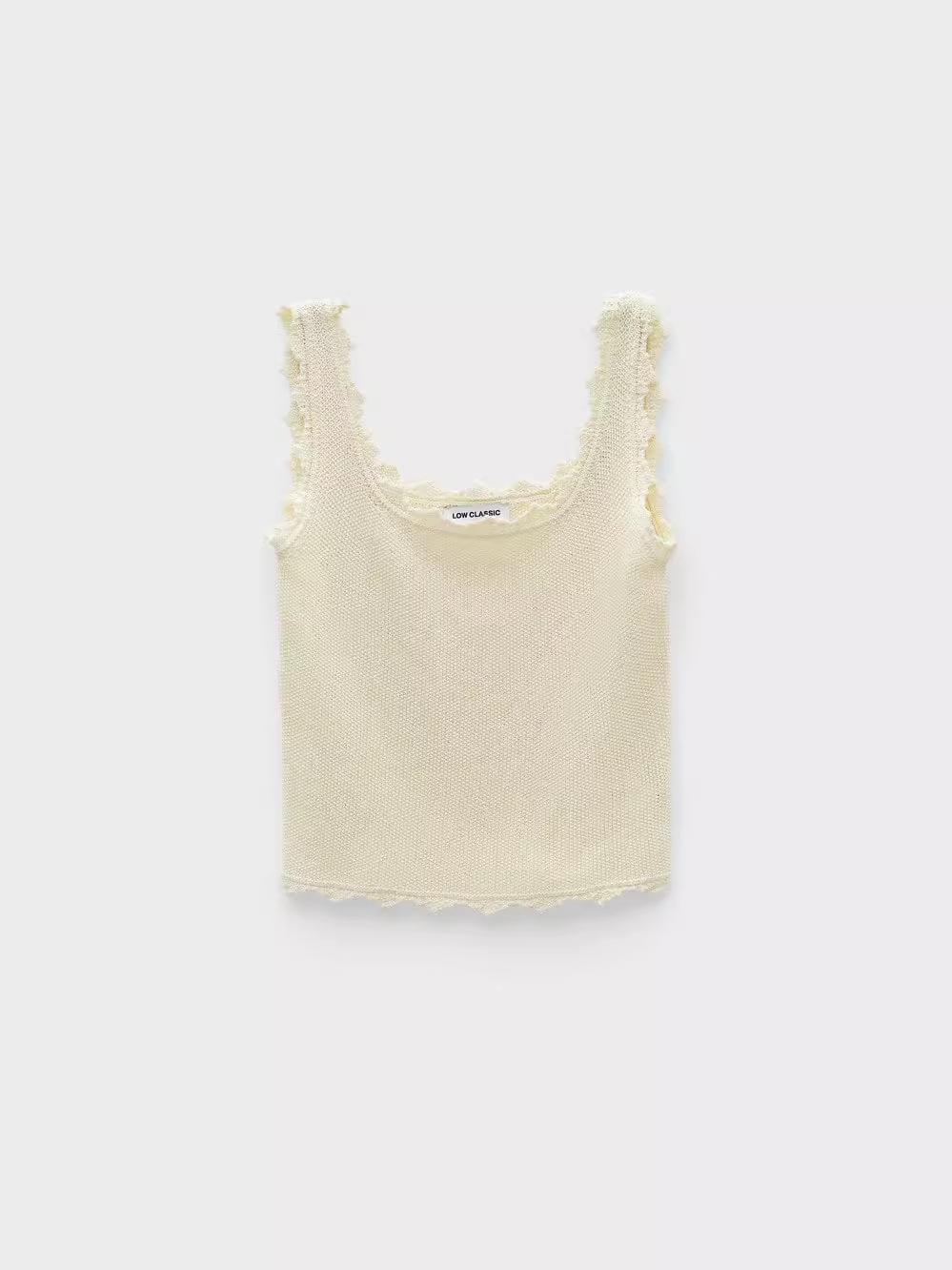 Korean Classic SS26 Slim-fit Lace U-neck Knit Vest - Women s Casual Fashion One Size вершковий/жовтий
Korean Classic SS26 Slim-fit Lace U-neck Knit Vest - Women s Casual Fashion One Size вершковий/жовтий