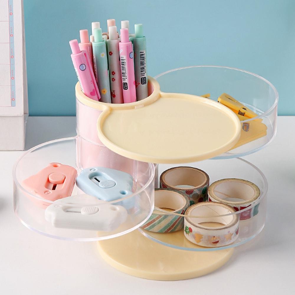 Multifunction Storage Container Desktop Organizer Rotating Makeup Brush Holder Pencil Cup Transparent Pink
Multifunction Storage Container Desktop Organizer Rotating Makeup Brush Holder Pencil Cup Transparent Pink