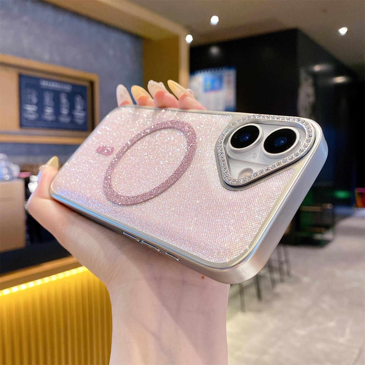 For iPhone 16 Magnetic Case Glitter Design TPU + PC Phone Back Cover E
For iPhone 16 Magnetic Case Glitter Design TPU + PC Phone Back Cover E