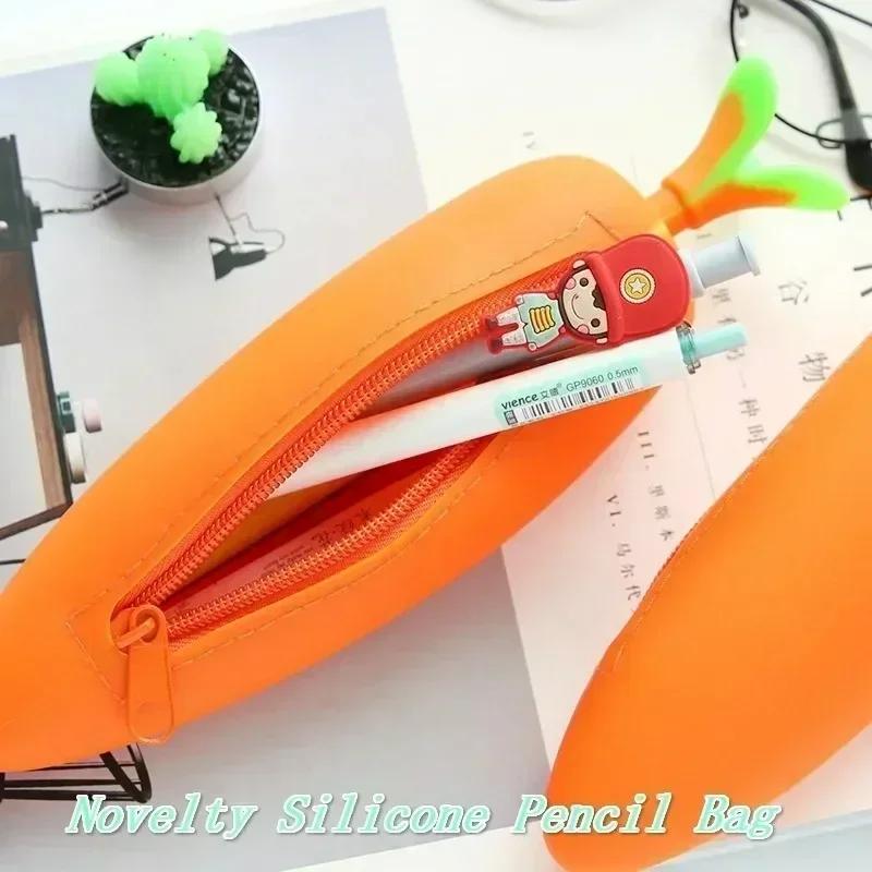3D Silicone Bread Shape Carrot Pen Case Funny Individual Bag Large Capacity School Creative Stationery Supplies Children Gift Carrot
3D Silicone Bread Shape Carrot Pen Case Funny Individual Bag Large Capacity School Creative Stationery Supplies Children Gift Carrot