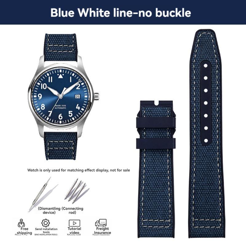 Новий 20 мм 21 мм ремінець для годинника IWC з тканинним візерунком, основа з фторкаучуку (FKM), ремінець пілота IW389404, браслет, водонепроникний ремінець для чоловічих годинників 20mm
Новий 20 мм 21 мм ремінець для годинника IWC з тканинним візерунком, основа з фторкаучуку (FKM), ремінець пілота IW389404, браслет, водонепроникний ремінець для чоловічих годинників 20mm
