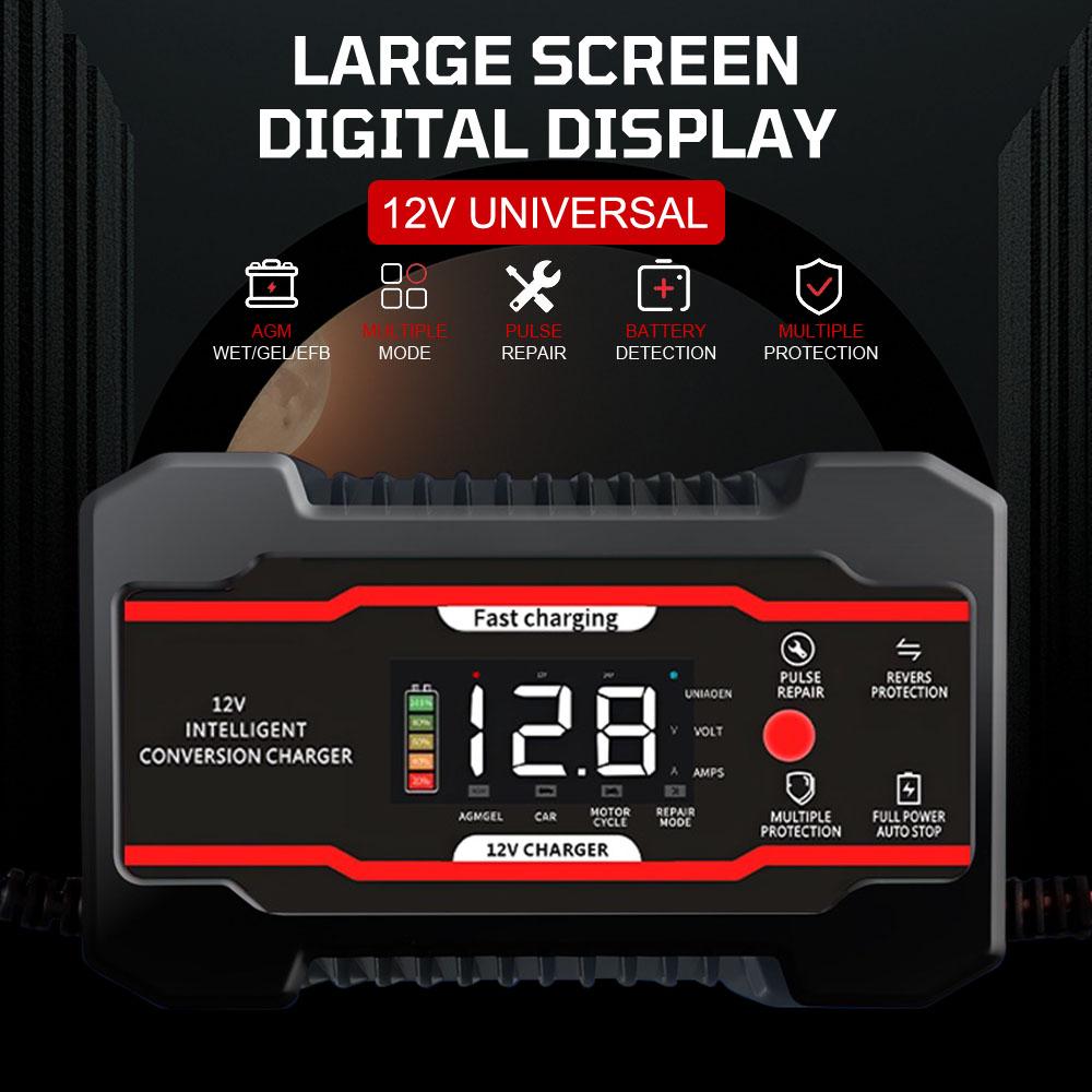 Digital LCD Display 12V 6A Battery Maintenance Car Battery Charger Universal Start-Stop Multiple Protection For Car SUV Motorcycle Truck Red US
Digital LCD Display 12V 6A Battery Maintenance Car Battery Charger Universal Start-Stop Multiple Protection For Car SUV Motorcycle Truck Red US