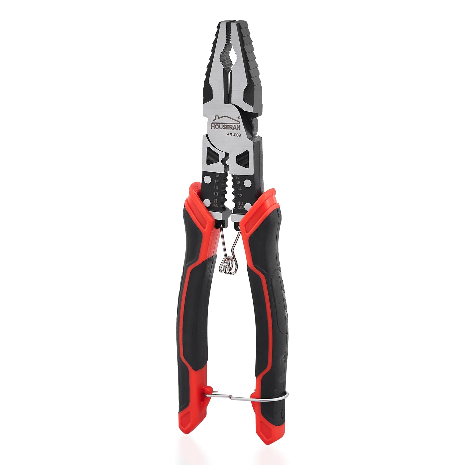 HOUSERAN Pliers Tool Electrical Pliers Pliers Strong Power Pliers with Spring Lock Multifunctional 211mm червоний
HOUSERAN Pliers Tool Electrical Pliers Pliers Strong Power Pliers with Spring Lock Multifunctional 211mm червоний