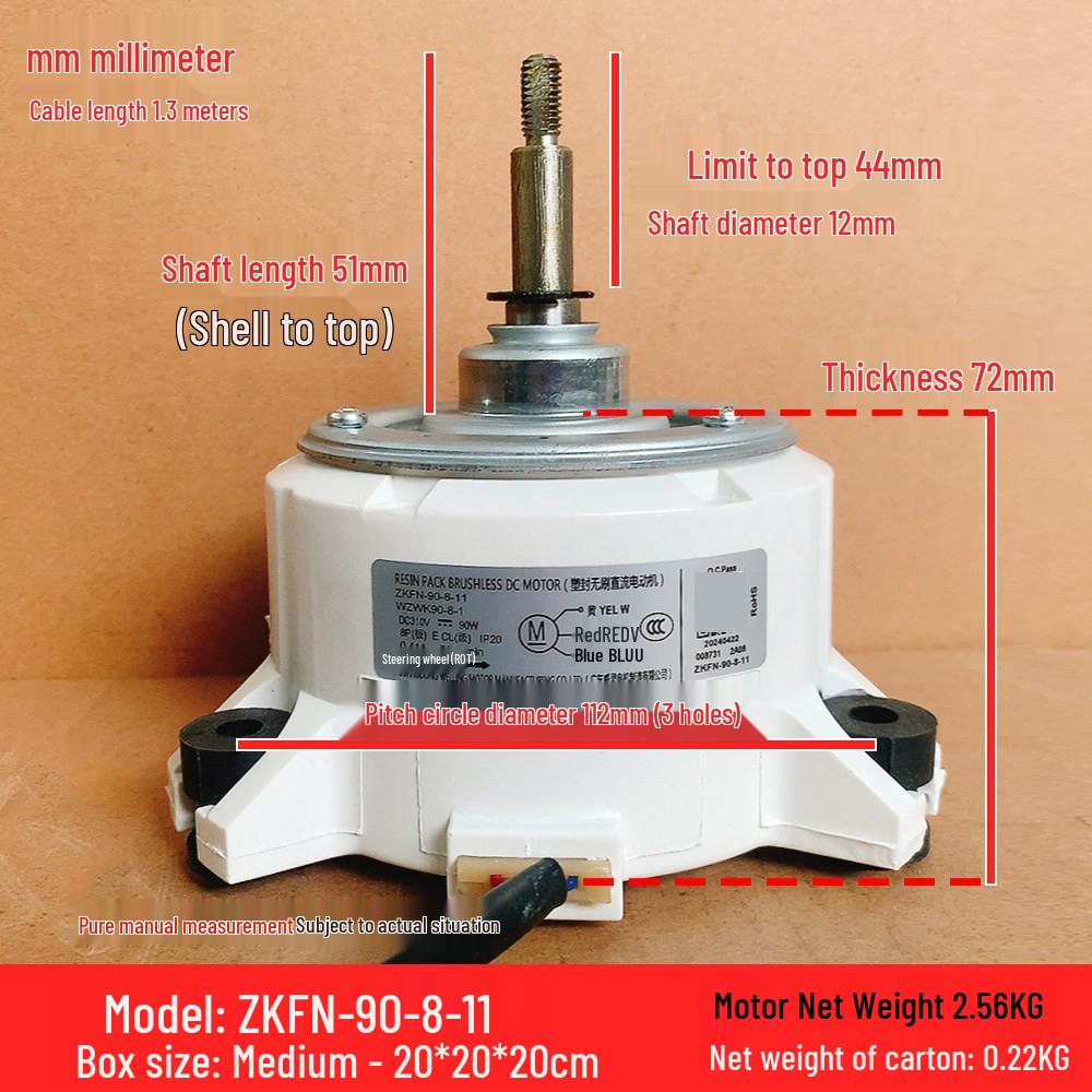Midea/Hualing Ceiling Cassette AC Indoor Motor, 3-wire DC, Model WZWK90-6-1
Midea/Hualing Ceiling Cassette AC Indoor Motor, 3-wire DC, Model WZWK90-6-1
