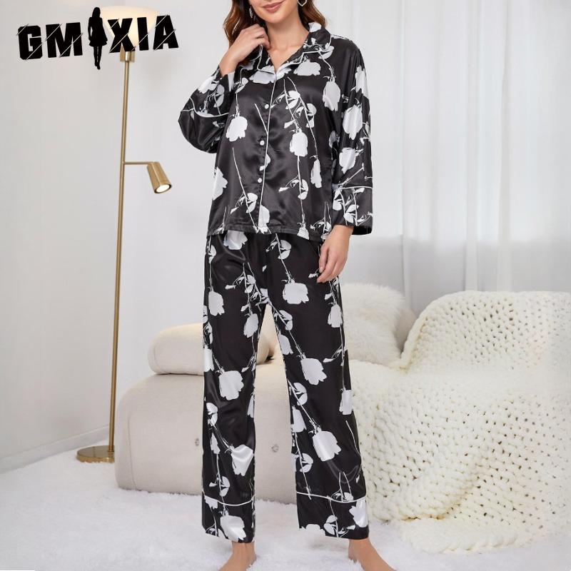GMXIA Pajamas Women s Spring and Autumn Models Thin Section of Simulation Silk Long-sleeved Trousers Homewear Suit XL чорний
GMXIA Pajamas Women s Spring and Autumn Models Thin Section of Simulation Silk Long-sleeved Trousers Homewear Suit XL чорний
