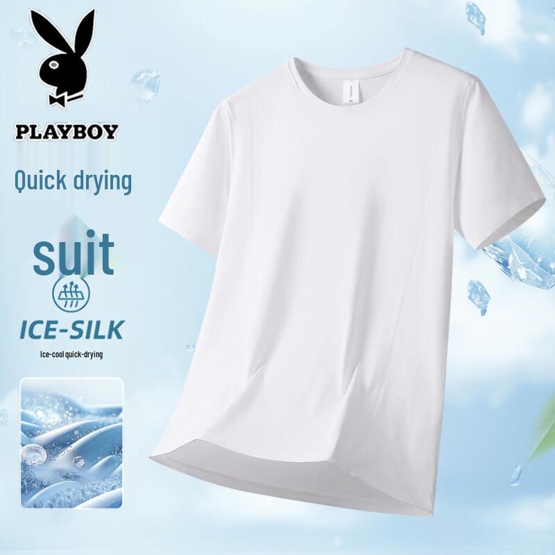 PLAYBOY Men s Summer Quick-Dry Round Neck T-Shirt XL
PLAYBOY Men s Summer Quick-Dry Round Neck T-Shirt XL