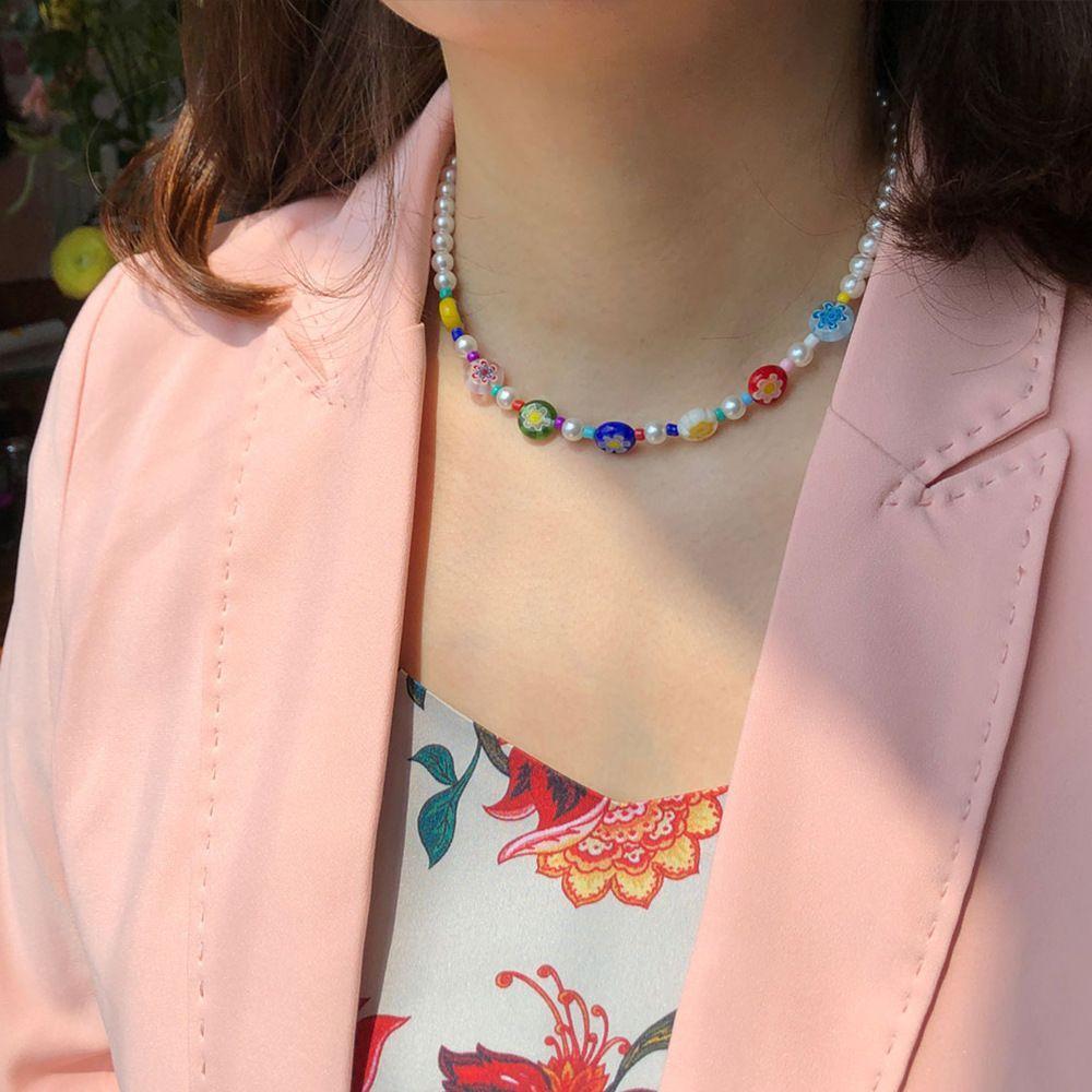 Choker Women Necklace Bohemian Short Necklace Beaded Clavicle chain Clavicle Necklace Korean style 
Choker Women Necklace Bohemian Short Necklace Beaded Clavicle chain Clavicle Necklace Korean style