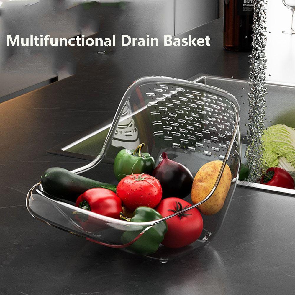 Streamlined Design Vegetable Washing Drain Basket Transparent Rice Washing Bowl Kitchen Gadgets серый
Streamlined Design Vegetable Washing Drain Basket Transparent Rice Washing Bowl Kitchen Gadgets серый