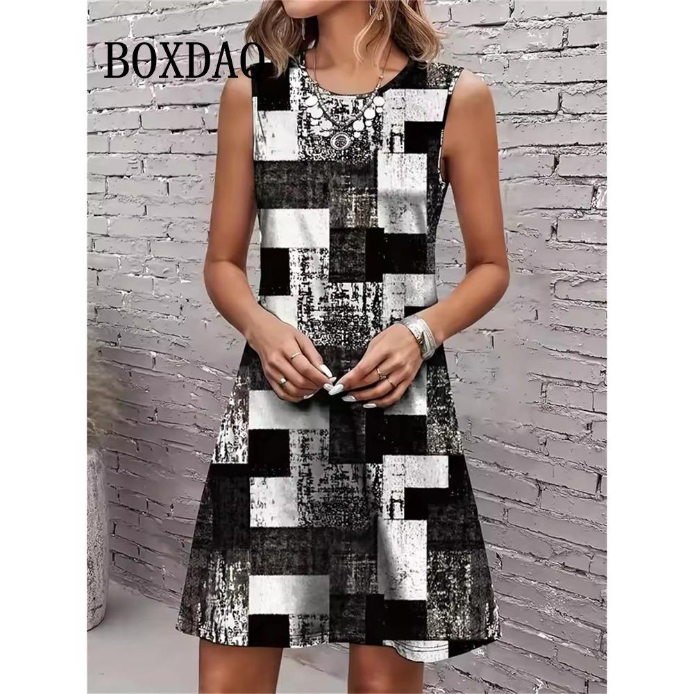 Striped Print Dresses Summer Elegant Women S Clothing Fashion Loose Sleeveless A-Line Dress 2026 Sundress Casual Plus Size Dress XL
Striped Print Dresses Summer Elegant Women S Clothing Fashion Loose Sleeveless A-Line Dress 2026 Sundress Casual Plus Size Dress XL
