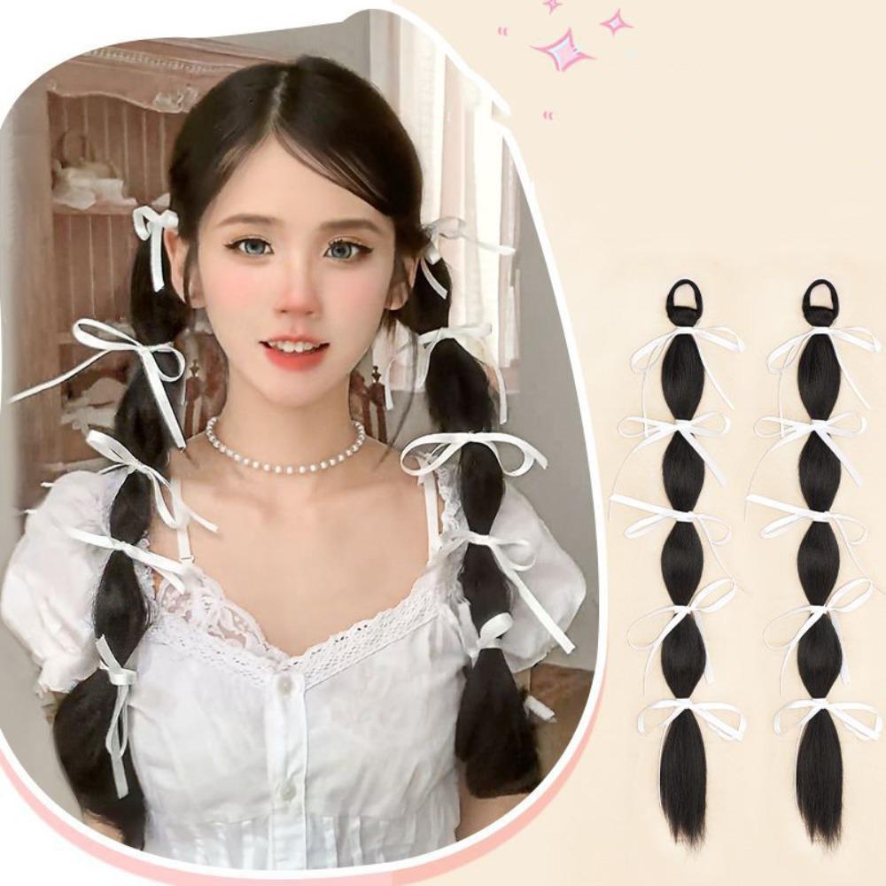 2pcs Ballet Style Ponytails Hair Extension Ribbon Bow Hair Band Hairpiece for Kids and Women белый
2pcs Ballet Style Ponytails Hair Extension Ribbon Bow Hair Band Hairpiece for Kids and Women белый