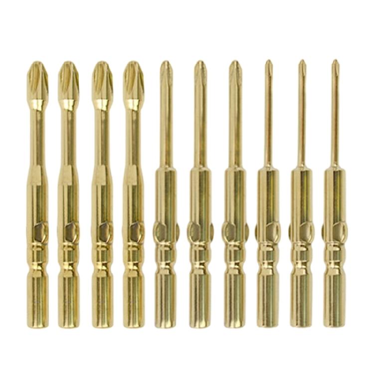 10Pcs Professional Electric Screwdriver Bits Magnetic S3 Alloy Steel Crosses Head PH0 PH1 PH2 60mm Length Round Shank
10Pcs Professional Electric Screwdriver Bits Magnetic S3 Alloy Steel Crosses Head PH0 PH1 PH2 60mm Length Round Shank