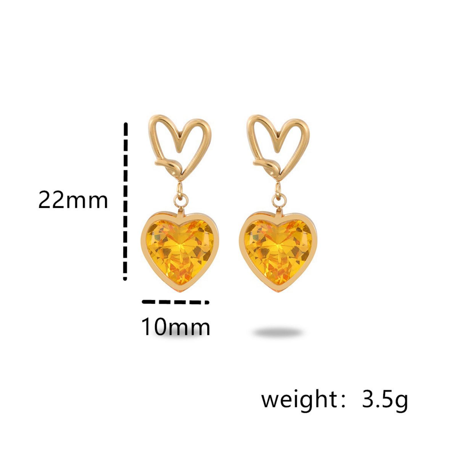 1 Pair Dainty Valentine s Day 18K Gold Plated 304 Stainless Steel & Rhinestone Heart Earrings For Women Gift 22mm x 10mm
1 Pair Dainty Valentine s Day 18K Gold Plated 304 Stainless Steel & Rhinestone Heart Earrings For Women Gift 22mm x 10mm