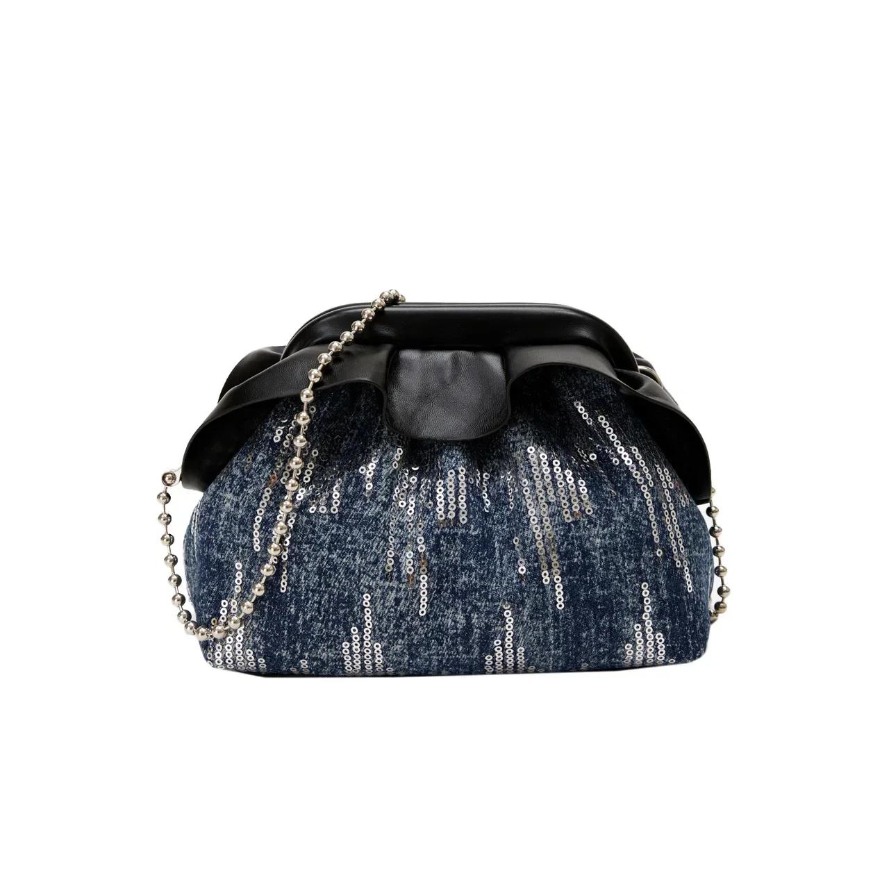 Сумка-ведро, новая модная сумка через плечо с цепочкой, высокая косметичка с пайетками, женская сумка
Сумка-ведро, новая модная сумка через плечо с цепочкой, высокая косметичка с пайетками, женская сумка