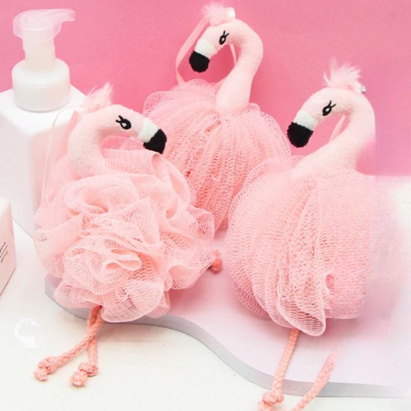 Cute Pink Flamingos Shaped Bath Flowers Girl Bath Brush Exfoliating Back Massage Scrubber Cleaning Balls Body Wash Foaming Net
Cute Pink Flamingos Shaped Bath Flowers Girl Bath Brush Exfoliating Back Massage Scrubber Cleaning Balls Body Wash Foaming Net