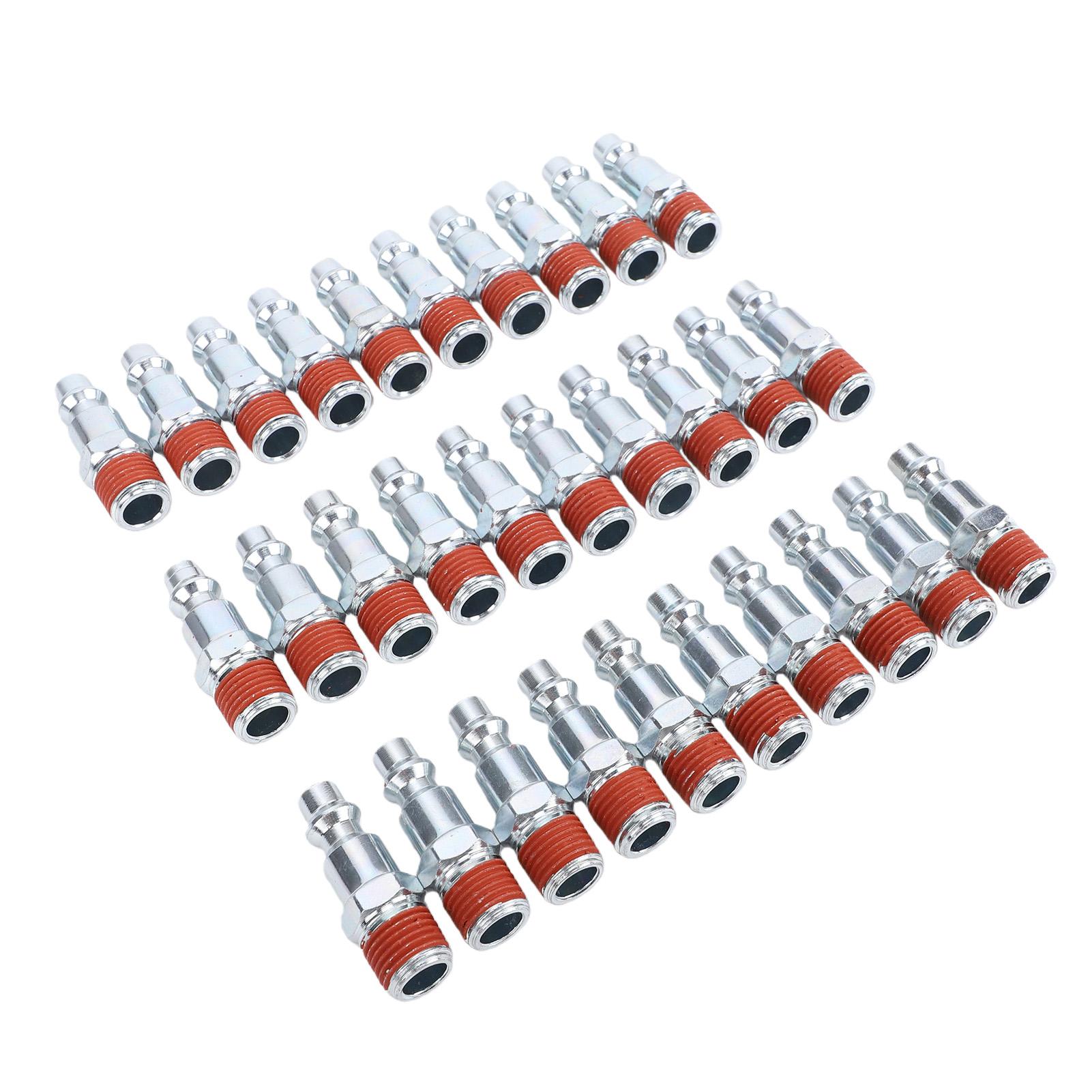 30 Pcs Industrial Air Plug 1 4 Inch NPT Male Thread Quick Connect Pneumatic Plug Air Hose Fitting for I M D Type Coupler
30 Pcs Industrial Air Plug 1 4 Inch NPT Male Thread Quick Connect Pneumatic Plug Air Hose Fitting for I M D Type Coupler